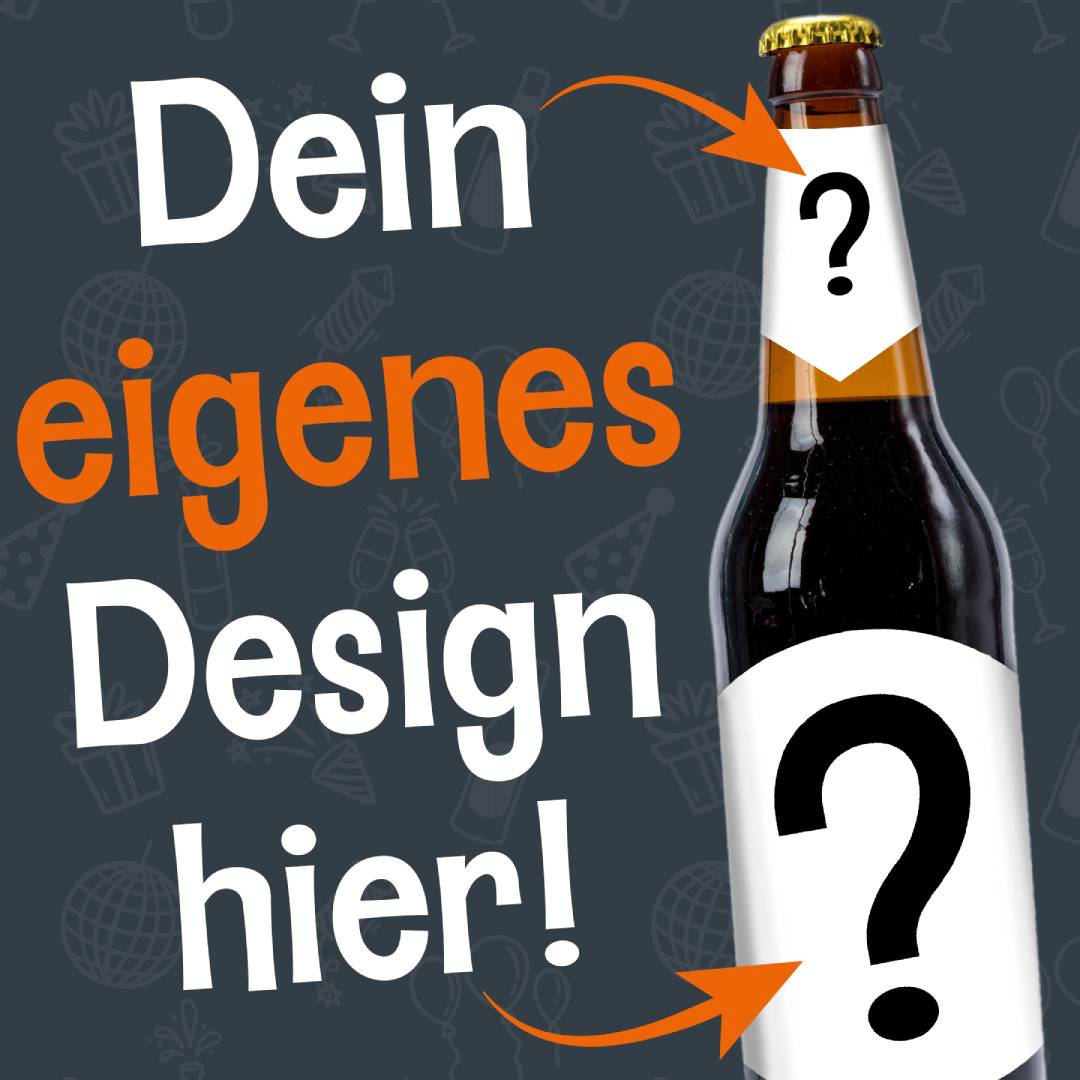 Sonderanfertigung für personalisierte Bierflaschen Sticker mit individuellem Design nach Kundenwunsch