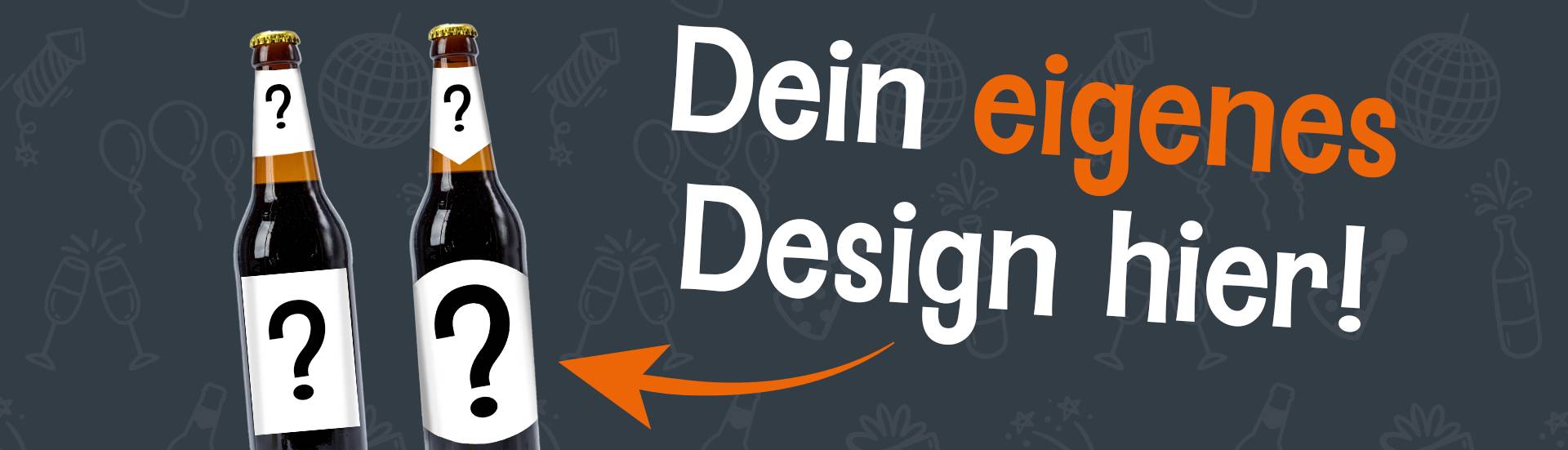 Sonderanfertigung für personalisierte Bierflaschen Sticker mit individuellem Design nach Kundenwunsch